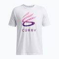 Ανδρικό μπλουζάκι Under Armour Curry Logo Trend λευκό/μωβ 4