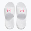 Under Armour Ignite Select γυναικεία σανδάλια λευκό/λευκό/σούπερ ροζ 4