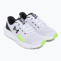 Under Armour Charged Surge 4 λευκά/υπεροπράσινα/μαύρα ανδρικά παπούτσια για τρέξιμο 3