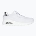 Γυναικεία παπούτσια SKECHERS Uno Shimmer Away white/silver 9