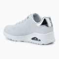 Γυναικεία παπούτσια SKECHERS Uno Shimmer Away white/silver 3