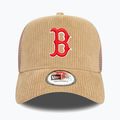 Καπέλο μπέιζμπολ New Era Cord Trucker Red Sox med beige 3