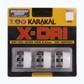 Περιτύλιγμα ρακέτας σκουός Karakal X-Dri Grip 3 τεμ.  white