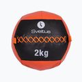 Sveltus Wall Ball 2 kg μαύρο/κόκκινο