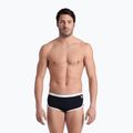 Ανδρικά arena Icons Swim Low Waist Short Solid μαύρο/λευκό σλιπ για κολύμπι 4