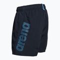 Arena Fundamentals Logo JR Boxer R navy/turquoise παιδικά κολυμβητικά μποξεράκια 4