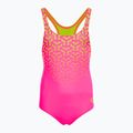 Παιδικό ολόσωμο μαγιό κολύμβησης arena Kikko V Swim Pro Back shocking pink / soft green