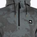 Quiksilver Shredder Hoodie γραβάτα βαφή αληθινό μαύρο φούτερ snowboard φούτερ 3