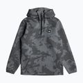 Quiksilver Shredder Hoodie γραβάτα βαφή αληθινό μαύρο φούτερ snowboard φούτερ 4