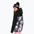 Γυναικείο μπουφάν snowboard ROXY Galaxy true black θολό λουλούδι 3