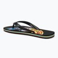 Ανδρικές σαγιονάρες Quiksilver Molokai Art II black/black/orange 3