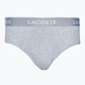 Lacoste ανδρικό σλιπ 8H3472 3 ζευγάρια μαύρο/λευκό/ασημί chine 3