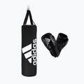 adidas Youth Boxing Set παιδική τσάντα + γάντια μαύρο και άσπρο ADIBPKIT10-90100