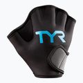 Γάντια κολύμβησης TYR Aquatic Resistance black/blue