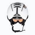 Κράνος σκι CASCO SP-2 Photomatic Visor δομημένο λευκό γυαλιστερό 3