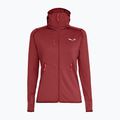 Salewa γυναικεία fleece Agner Hybrid PL/DST FZ Hoody σκούρο κόκκινο 00-0000027372 4