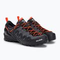 Salewa ανδρικό παπούτσι προσέγγισης Wildfire Edge GTX γκρι-μαύρο 00-0000061375 4