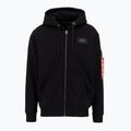 Ανδρικό φούτερ Alpha Industries Back Print Zip μαύρο