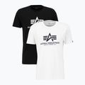 Alpha Industries ανδρικό Basic T shirt 2 τεμάχια μαύρο/λευκό