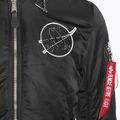 Ανδρικό Alpha Industries MA-1 VF Hood Dark Side μαύρο / ανακλαστικό μπουφάν 4