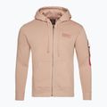 Ανδρικό φούτερ Alpha Industries Back Print Zip με φερμουάρ σε κοραλλί χρώμα