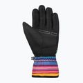 Παιδικά γάντια σκι Reusch Alan Junior black/multicolour lines 3