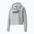 Γυναικείο φούτερ PUMA ESS Cropped Logo Hoodie TR ανοιχτό γκρι ερείκης