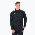 PUMA Teamliga 1/4 Zip Top φούτερ ποδοσφαίρου μαύρο 657236 03