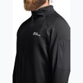 Jack Wolfskin ανδρικό μπουφάν πεζοπορίας Prelight Full Zip μαύρο 4