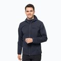 Jack Wolfskin ανδρικό softshell μπουφάν Bornberg Hoody navy blue 1307471_1010