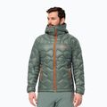 Jack Wolfskin Alpspitze Down Hoody hedge πράσινο ανδρικό μπουφάν για σκι