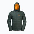 Jack Wolfskin ανδρικό πουπουλένιο μπουφάν Lapawa Ins Hoody μαύρη ελιά 7