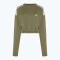 Γυναικείο φούτερ adidas Hyperglam Crop Crew focus olive