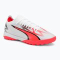 PUMA Ultra Match TT ανδρικά ποδοσφαιρικά παπούτσια puma λευκό/puma μαύρο/fire orchid