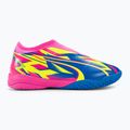 PUMA Ultra Match LL Energy IT+Mid Jr παιδικά ποδοσφαιρικά παπούτσια φωτεινό ροζ/υψηλό μπλε/κίτρινο συναγερμός 2