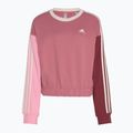 Γυναικείο φούτερ adidas Essentials 3-Stripes Crop pink strata/shadow red/bliss pink/wonder quartz