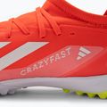 Ανδρικά παπούτσια ποδοσφαίρου adidas X Crazyfast League TF solar red/cloud white/team solar yellow 8