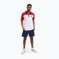 Ανδρικό μπλουζάκι πόλο FILA Lianshan Blocked bright white-true red 2