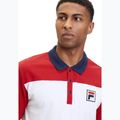 Ανδρικό μπλουζάκι πόλο FILA Lianshan Blocked bright white-true red 4