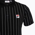 Ανδρικό μπλουζάκι πόλο FILA Luckenwalde black/bright white striped 7