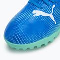 Παιδικά παπούτσια ποδοσφαίρου PUMA Future 7 Play TT Jr hyperlink blue/mint/puma white 7