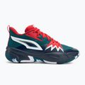 Ανδρικά παπούτσια μπάσκετ PUMA Genetics club navy/cold green/for all time red 2