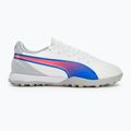 Παπούτσια ποδοσφαίρου PUMA King Match TT puma white/bluemazing/flat light grey/sunset glow 2