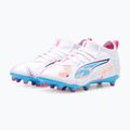 Παιδικά παπούτσια ποδοσφαίρου PUMA Ultra 5 Match Vol. Up FG/AG Jr puma white/luminous blue