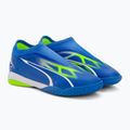 PUMA Ultra Match LL IT + Mid Jr παιδικά ποδοσφαιρικά παπούτσια ultra blue/puma white/pro green 4