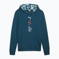 Ανδρικό φούτερ ποδοσφαίρου PUMA Neymar JR Creativity Logo Hoody ocean tropic/turquoise surf