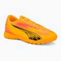 PUMA Ultra Play TT sunset glow/puma black/sun stream μπότες ποδοσφαίρου