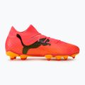 PUMA Future 7 Pro FG/AG Jr παιδικές μπότες ποδοσφαίρου sunset glow/puma black/sun stream 2