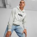 Ανδρικό φούτερ PUMA Power Graphic Hoodie TR ανοιχτό γκρι φούτερ από ρείκι 3