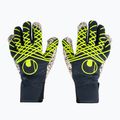 Γάντια τερματοφύλακα uhlsport Prediction Supergrip + HN navy/white/fluo yellow